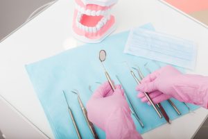 dentist takes or choose tools