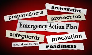 Emergency Action Plan Newspaper Headlines Prepared Ready 3d Illustration