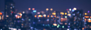 abstract night light of cityscape bokeh background