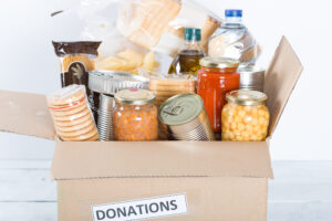 Supportive housing or food donation for poor